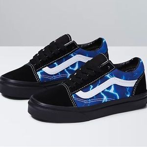 Vans Kids Old Skool Black Lightening Sneaker 13